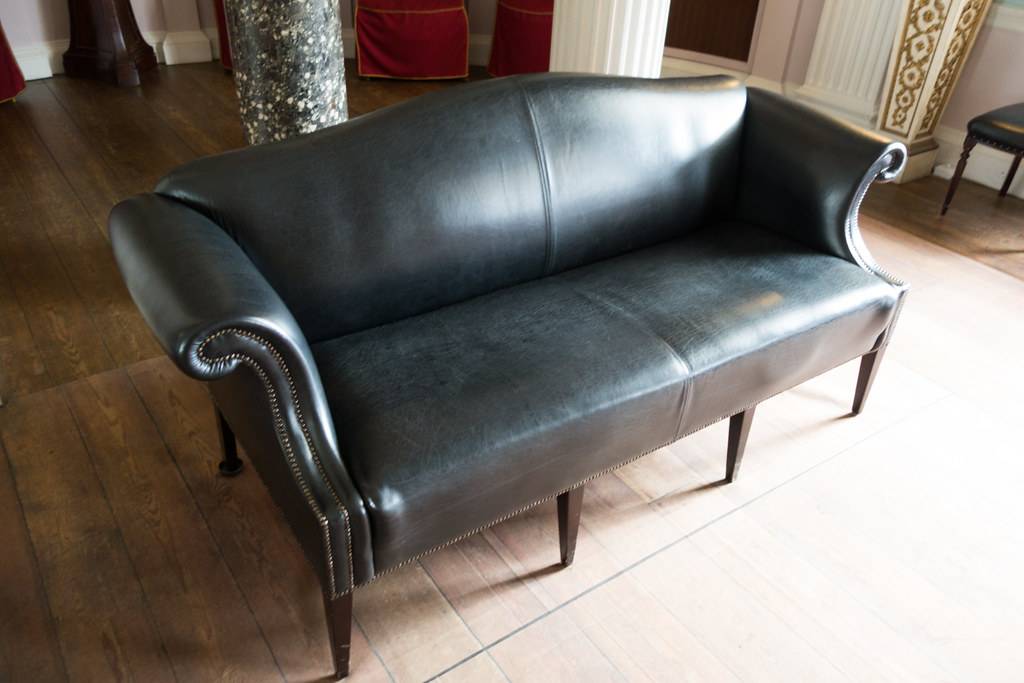 Antique leather sofa