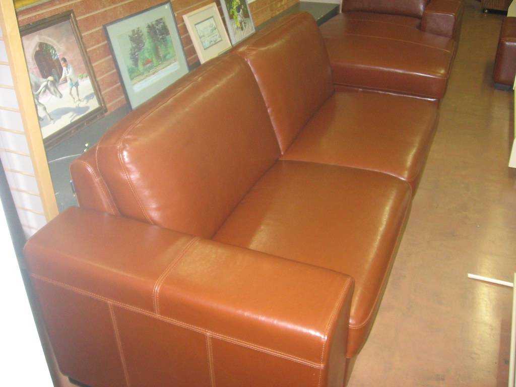 SOLD leather sofa
